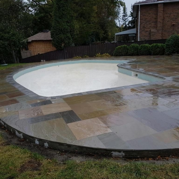 New Stone Pool Deck