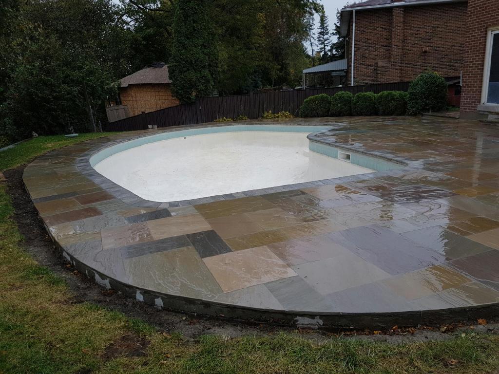New Stone Pool Deck