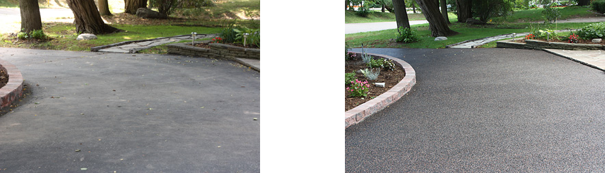 driveway before after